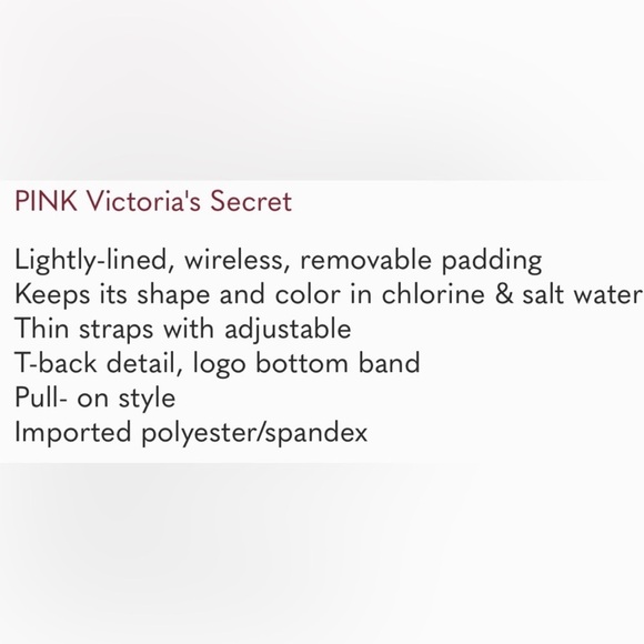 NWT PINK Sport Gym to Swim Bodywrap Top in Cabana Purple - Picture 5 of 5